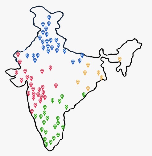 VANDIGO TRAVELSCOPE PAN India corporate travel network map